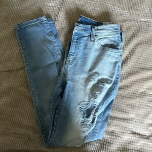 Distressed Light Blue Women's Jeans